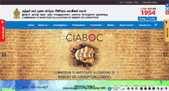 Desktop Screenshot of ciaboc.gov.lk